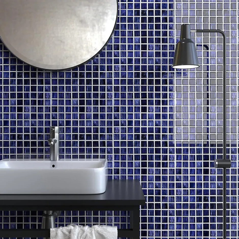 Mosaique de Verre Amethyste - vendu par plaque de 29.7 X 29.7 cm --Carrelage Signature