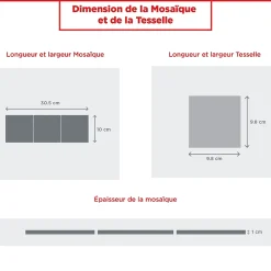 MOSAIQUE DECOR RENAISSANCE TRAVERTIN DECORE NATURAL 1 PLAQUE 10 x 30,5 CM CASA LINEA-Casa Linéa Best