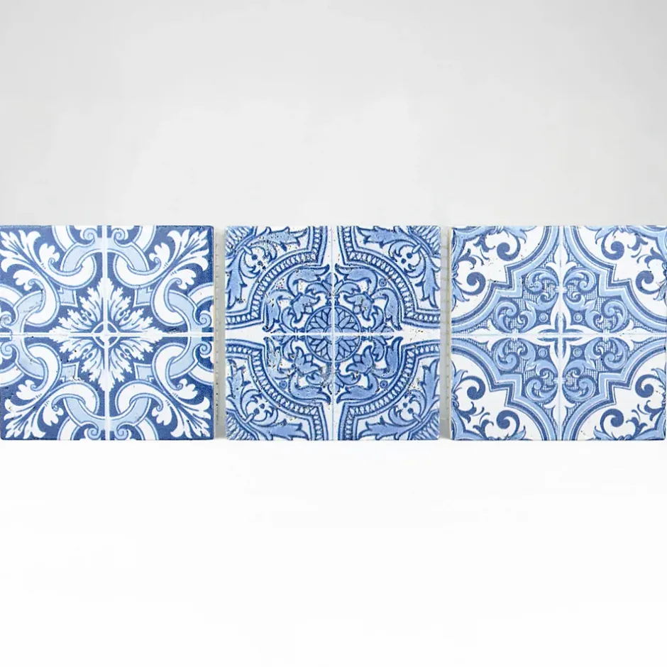 Casa Linéa MOSAIQUE DECOR RENAISSANCE TRAVERTIN DECORE BLUE 1 PLAQUE 10 x 30,5 CM CASA LINEA