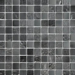 MOSAIQUE GLOSSY NOIR 1 PLAQUE 30,5 x 30,5 CM CASA LINEA-Casa Linéa New