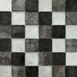 Casa Linéa MOSAIQUE LES SUBLIMES SILVER BLACK 1 PLAQUE 30 x 30 CM CASA LINEA