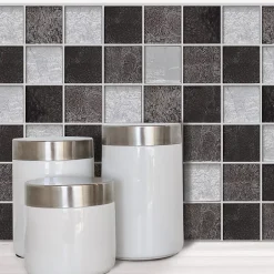 Casa Linéa MOSAIQUE LES SUBLIMES SILVER BLACK 1 PLAQUE 30 x 30 CM CASA LINEA