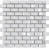 MOSAIQUE LES TENDANCES BRIQUETTE CHROME 1 PLAQUE 30 x 30 CM CASA LINEA-Casa Linéa Best