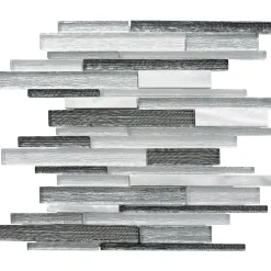 Casa Linéa MOSAIQUE MF TUBE MIX GRIS ALU 1 PLAQUE 30 x 30 CM CASA LINEA