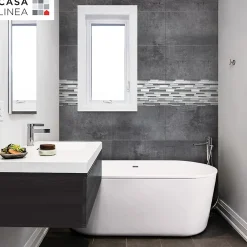 Casa Linéa MOSAIQUE MF TUBE MIX GRIS ALU 1 PLAQUE 30 x 30 CM CASA LINEA