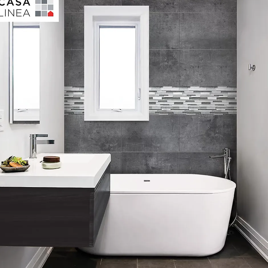 Casa Linéa MOSAIQUE MF TUBE MIX GRIS ALU 1 PLAQUE 30 x 30 CM CASA LINEA