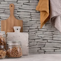 Mosaique parement Gris 20x40cm Ép.9 mm Mat inter-MATinter