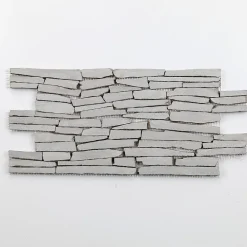 Mosaique parement Gris 20x40cm Ép.9 mm Mat inter-MATinter