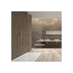 Aelle Carrelage Mosaique sol / mur chevron effet métal cuivre 28,1x28,1cm IONIC MAGNETIC COPPER