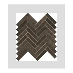 Aelle Carrelage Mosaique sol / mur chevron effet métal cuivre 28,1x28,1cm IONIC MAGNETIC COPPER