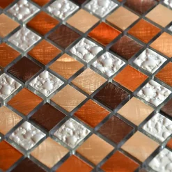 Casa Linéa MOSAIQUE VERRALU MARTELE MARRON 1 PLAQUE 30 x 30 CM CASA LINEA