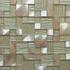 MOSAIQUE VERRALU STRIE BLANC 1 PLAQUE 30 x 30 CM CASA LINEA-Casa Linéa Clearance