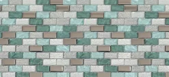 GoodHome Mosaïque 30 x 30 cm Glass vert
