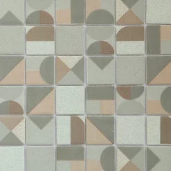 GoodHome Mosaïque 30 x 30 cm Seventies orange