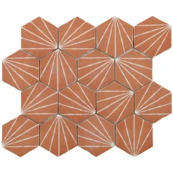 Mosaïque 26,3 x 30,2cm Terracotta-Mat Inter Best