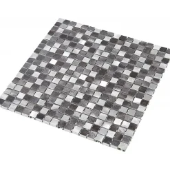 Mosaïque Alu - Gris - 1.5 x 1.5 cm-Decoon Sale