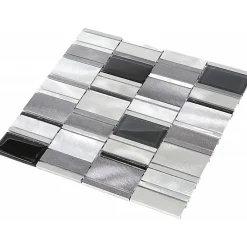 Decoon Mosaïque Alu / Verre - Gris -