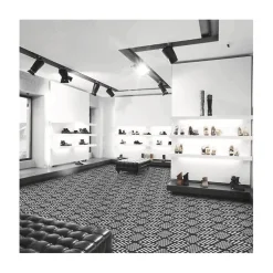 Mosaïque Art factory hexagone 2,6x2,2cm motif Sinfonia noir et blanc sur trame nylon 33,3x33,3cm Satiné boite de 1 m2-Gioia Materia Outlet