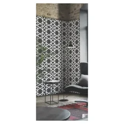 Gioia Materia Mosaïque Art factory hexagone 2,6x2,2cm motif Soprano noir et blanc sur trame nylon 33,3x33,3cm Satiné boite de 1 m2