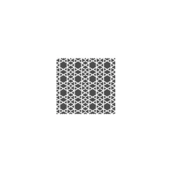 Gioia Materia Mosaïque Art factory hexagone 2,6x2,2cm motif Soprano noir et blanc sur trame nylon 33,3x33,3cm Satiné boite de 1 m2