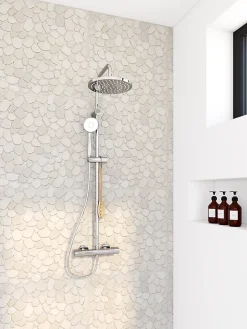 GoodHome Mosaïque beige 31,5x31,5cm Malaca