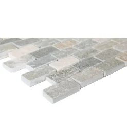GoodHome Mosaïque beige 30x30cm Quartzite