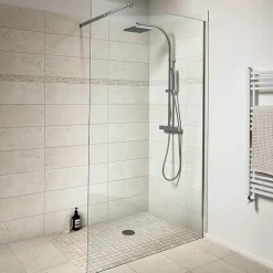 GoodHome Mosaïque beige 30,5x30,5cm Travertino pierre naturelle