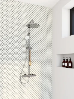 GoodHome Mosaïque blanc 28,5x30,5cm intérieur