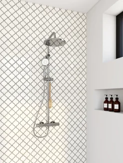 Mosaïque blanc 24,2x27,6cm intérieur-GoodHome Best