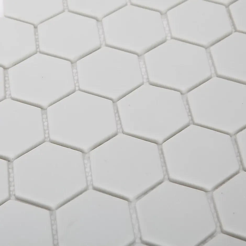 Mosaïque blanc 30x30cm Plain-GoodHome