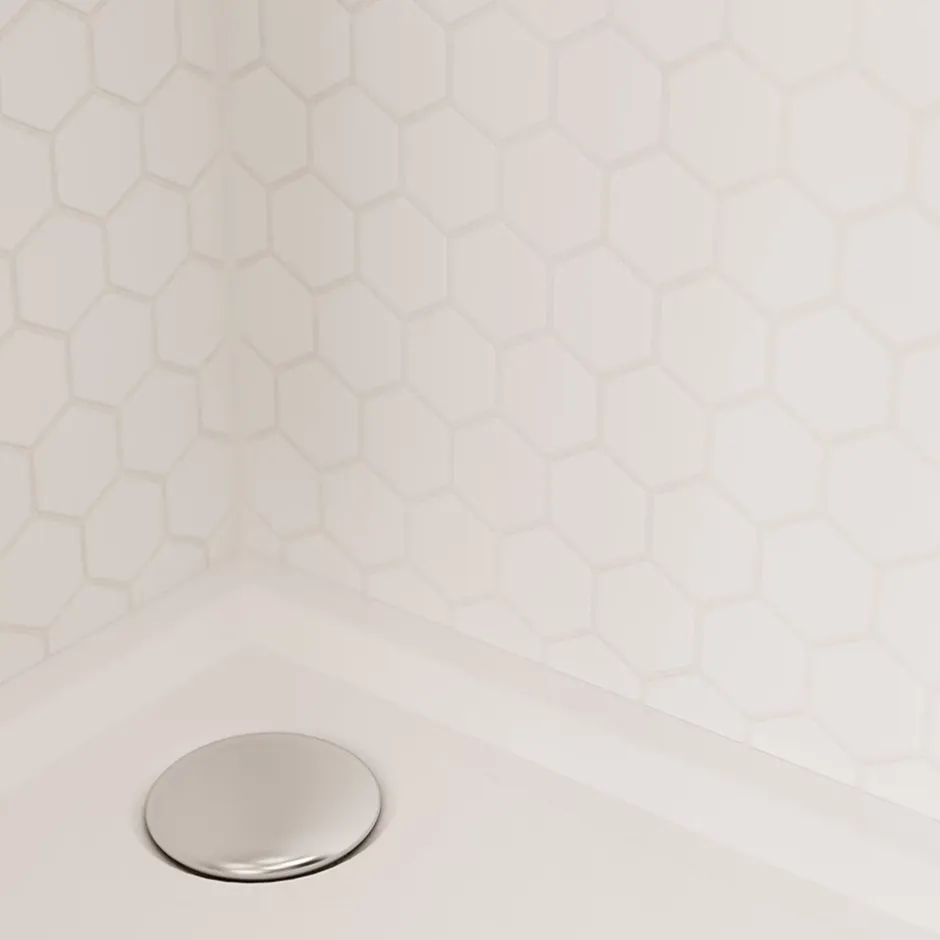 Mosaïque blanc 30x30cm Plain-GoodHome