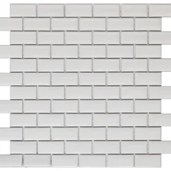 GoodHome Mosaïque blanc 30x30cm Trentie