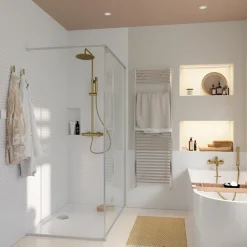 GoodHome Mosaïque blanc 30x30cm Trentie