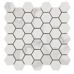 Mosaïque blanc 30x30cm Ultimate marble mat-GoodHome Best
