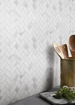 Mosaïque blanc 30x30cm Ultimate marble-GoodHome