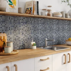 Mat Inter Mosaïque bleu 2,3 x 2,3 cm Leo