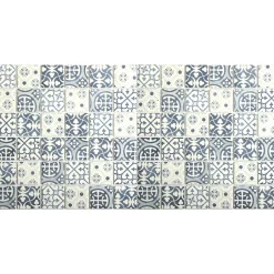 GoodHome Mosaïque bleu et blanc 30x30cm