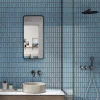 Lux Mosaic Mosaïque Bleu Kit-Kat Linea Teal 28,4x29,6 cm. Intérieur/extérieur