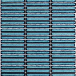 Lux Mosaic Mosaïque Bleu Kit-Kat Linea Teal 28,4x29,6 cm. Intérieur/extérieur