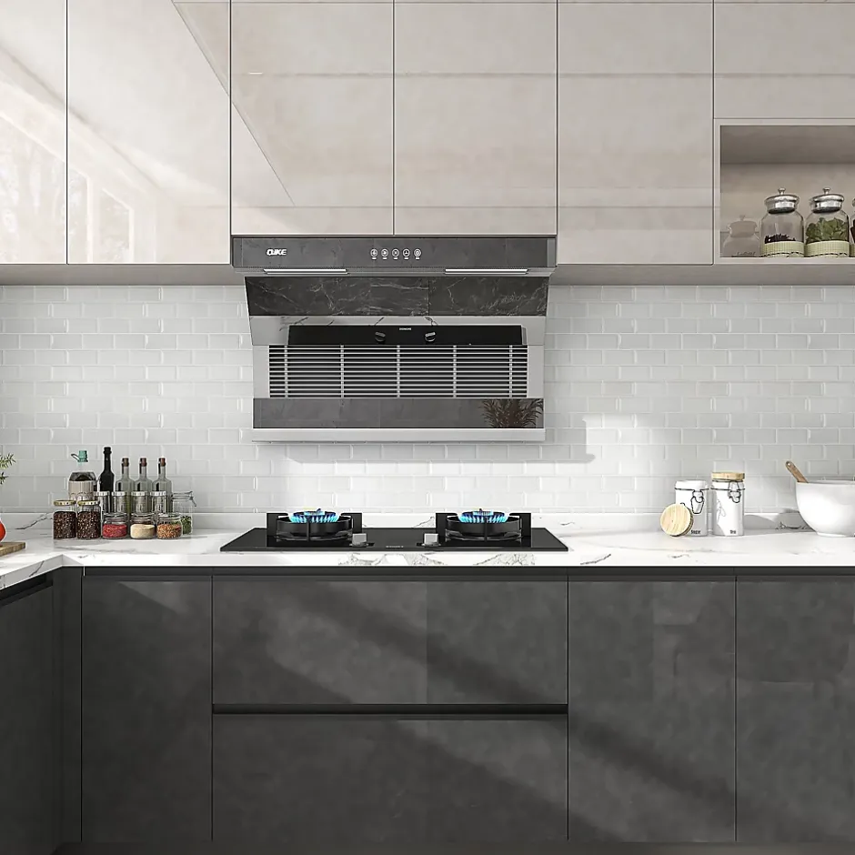 Mosaïque céramique blanc L. 29,3 x l. 28,8 cm-GoodHome Hot