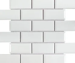 Mosaïque céramique blanc L. 29,3 x l. 28,8 cm-GoodHome Hot