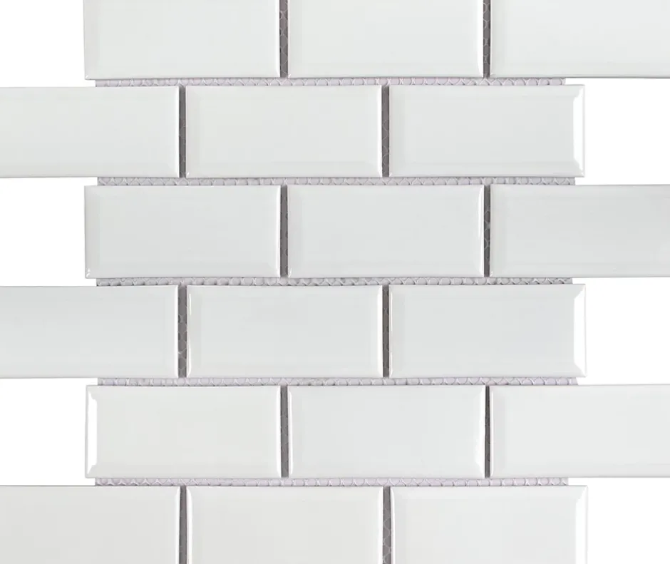 Mosaïque céramique blanc L. 29,3 x l. 28,8 cm-GoodHome Hot