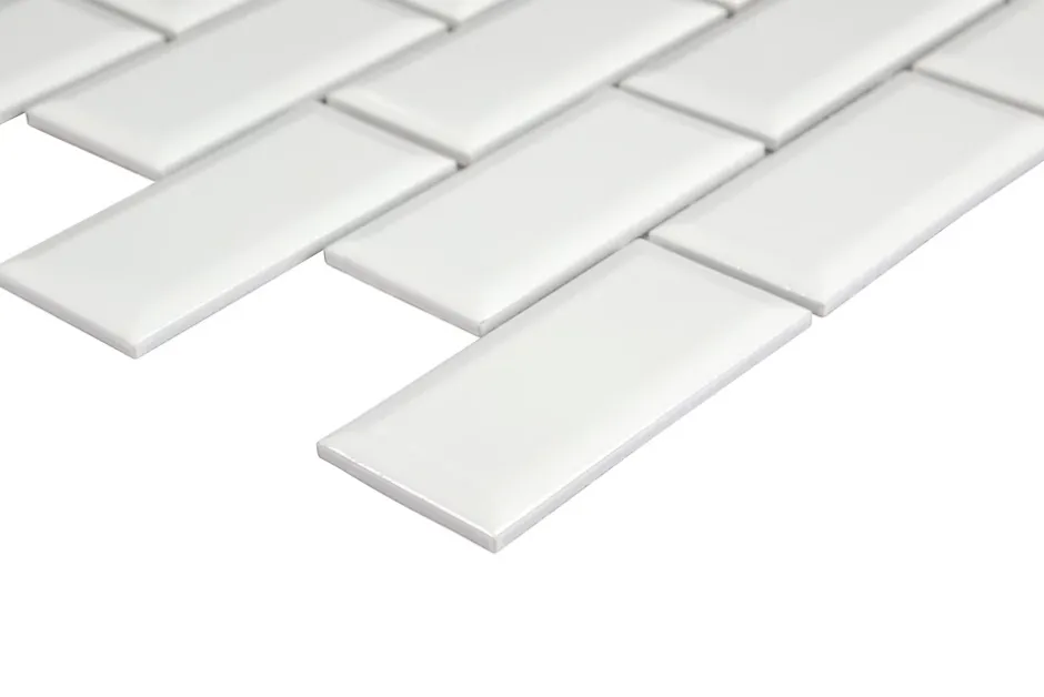 Mosaïque céramique blanc L. 29,3 x l. 28,8 cm-GoodHome Hot