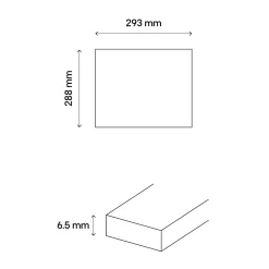 Mosaïque céramique blanc L. 29,3 x l. 28,8 cm-GoodHome Hot