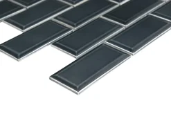 Mosaïque céramique bleu L. 29,3 x l. 28,8 cm-GoodHome Online