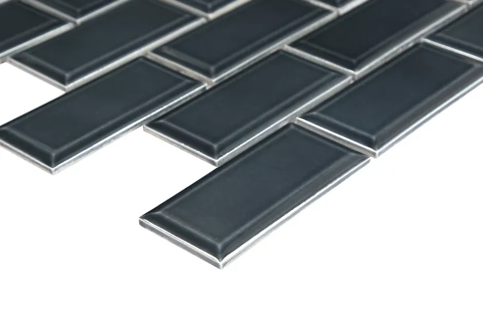 Mosaïque céramique bleu L. 29,3 x l. 28,8 cm-GoodHome Online