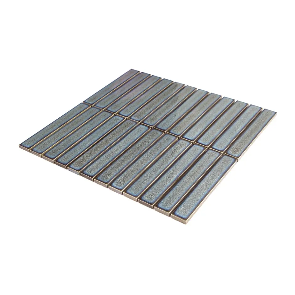 Mosaïque céramique gris L. 29,5 x l. 29,8 cm-GoodHome Hot