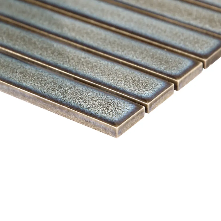 Mosaïque céramique gris L. 29,5 x l. 29,8 cm-GoodHome Hot