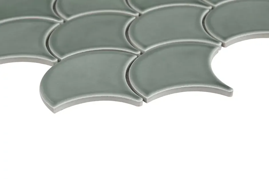 Mosaïque céramique gris L. 25,9 x l. 27,3 cm-GoodHome Online