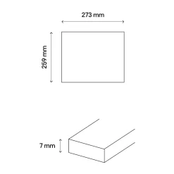 Mosaïque céramique gris L. 25,9 x l. 27,3 cm-GoodHome Online